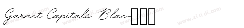 Garnet Capitals Blac字体转换